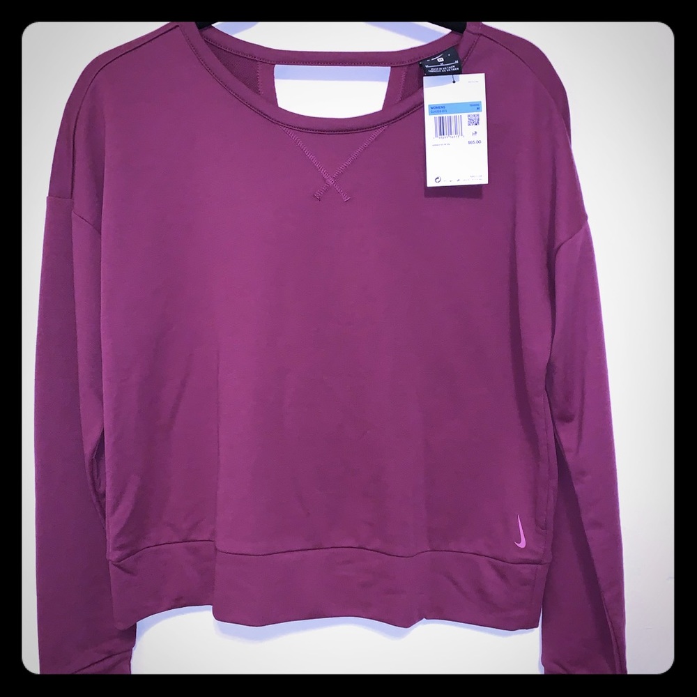 Nike womens yoga long sleeve - Med